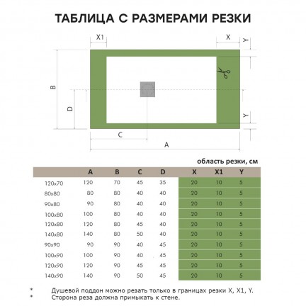 Душевой Поддон Из Литьевого Мрамора Starohome Solid 1200x900x24 Grey Matt - изображение 13