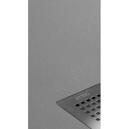 Душевой Поддон Из Литьевого Мрамора Starohome Solid 1200x900x24 Grey Matt - изображение 3