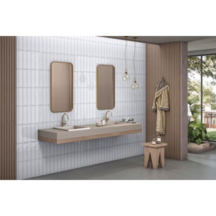 Керамическая Плитка Smile Tile Monte White 10x40 - изображение 2