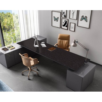 Керамический Слэб Starotech Grum Black Matt 15mm 80x240 - изображение 3