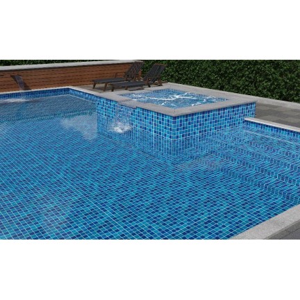 Мозаика Starmosaic Crackle Blue Mixed Glossy 48х48 - изображение 4