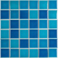 Мозаика Starmosaic Crackle Blue Mixed Glossy 48х48