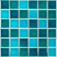 Мозаика Starmosaic Crackle Green Mixed Glossy 48x48