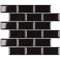 Мозаика Starmosaic Metro Black Glossy 45x95