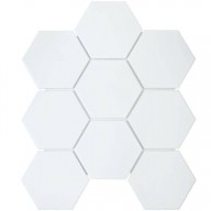 Мозаика Starmosaic Geometry Hexagon Big White Matt 95x110