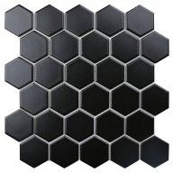 Мозаика Starmosaic Geometry Hexagon Small Black Matt 51x59