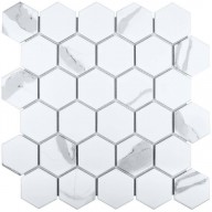 Мозаика Starmosaic Geometry Hexagon Small Carrara Matt 51x59