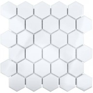 Мозаика Starmosaic Geometry Hexagon Small White Glossy 51x59