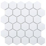 Мозаика Starmosaic Geometry Hexagon Small White Matt 51x59