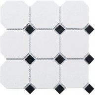 Мозаика Starmosaic Geometry Octagon Big White-Black Matt