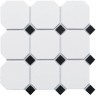Мозаика Starmosaic Geometry Octagon Big White-Black Matt - миниатюра 1