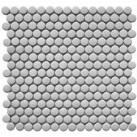 Мозаика Starmosaic Shapes Penny Round Grey Glossy