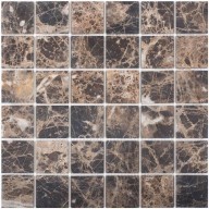 Мозаика Starmosaic 48X48 Dark Emperador Matt JMST071 Натуральный Мрамор