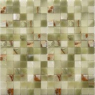 Мозаика Starmosaic 20х20 Green Onyx JMST21205 Натуральный Мрамор