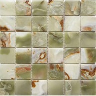 Мозаика Starmosaic 48х48 Green Onyx JMST21206 Натуральный Мрамор