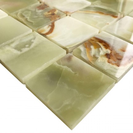 Мозаика Starmosaic 48х48 Green Onyx JMST21206 Натуральный Мрамор - изображение 2