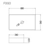 Раковина Staro Fogo Negro Mate 61х34.5х11 - миниатюра 3
