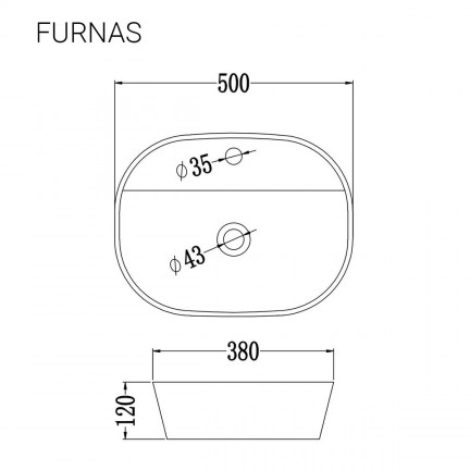 Раковина Staro Furnas Blanco Mate 50х38х13.5 - изображение 3