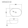 Раковина Staro Monaco Brillo 60 60х41х15 - миниатюра 3