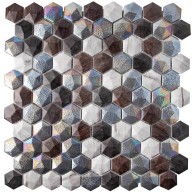 Мозаика Vidrepur Hex Forest Mix (сетка)