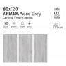 Керамогранит ITC Ariana Wood Grey Carving 60x120 - миниатюра 2