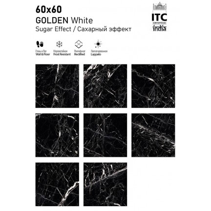 Керамогранит ITC Golden White Sugar 60x60 - изображение 2
