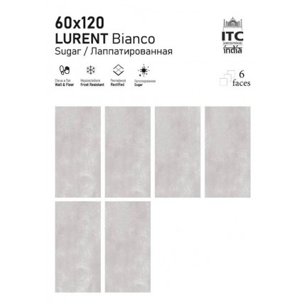 Керамогранит ITC Lurent Bianco Sugar 60x120 - изображение 2