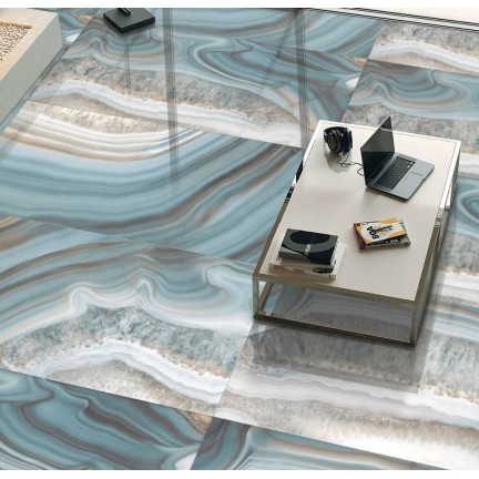 Керамогранит ITC Persian Teal Onyx High Glossy 60x120 - изображение 3