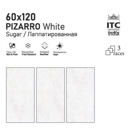 Керамогранит ITC Pizarro White Sugar 60x120 - изображение 2