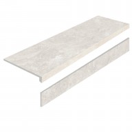 Ступень Керамогранит Staro Mystical Charm Bianco 32X120 As Matt с Подступенником