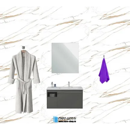 Керамогранит Colortile Statuario Iron Ore 60x120 - изображение 6