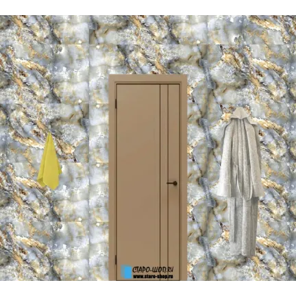 Керамогранит Infinity Ceramica Gelata Oro Scuro High Glossy 60x120 - изображение 12