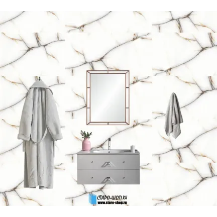 Керамогранит Staro Palacio Crystal White Pol 60х120 - изображение 5